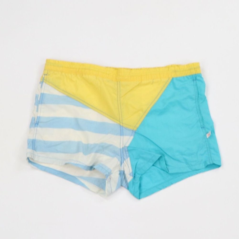 Vtg Jantzen Multicolor Striped Shorts Swim Trunks